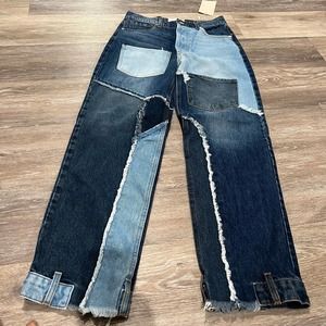 Patchwork Denim Jeans